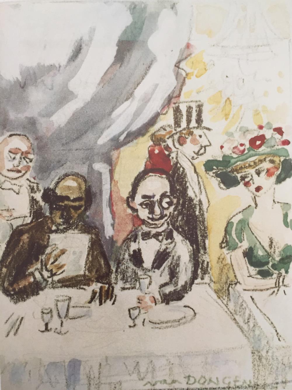 Dorgelès, Max et Manolo au restaurant de luxe